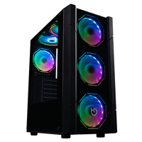 caja hiditec v30 argb rgb negro