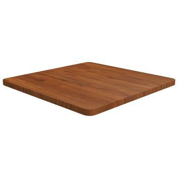 Tablero De Mesa Cuadrada Madera Roble Marrón Oscuro 60x60x2,5cm Vidaxl