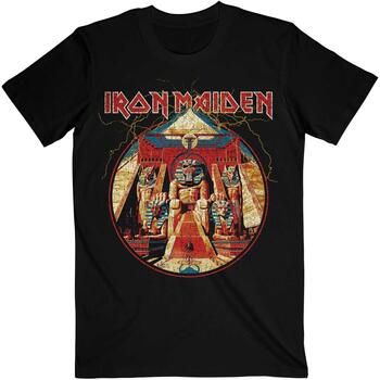 Iron Maiden Camiseta manga larga Powerslave Lightning Circle para mujer