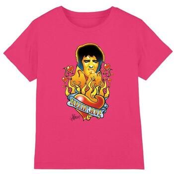 Elvis Presley Camiseta Burning Love para niña
