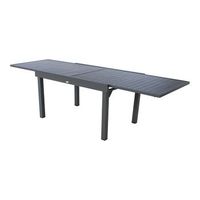 mesa extensible para exterior aluminio 10 plazas color grafito modligne piazza - neoferr