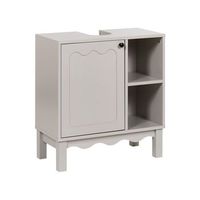 mueble de bano de pie de mdf con estantes estilo tradicional beige claro penon