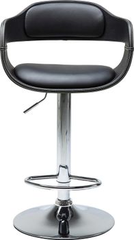 Taburete bar polipiel negro