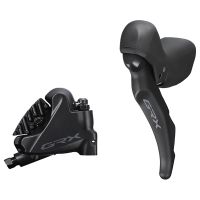 shimano grx st-rx600 2x11 sti lever with rx400 caliper - left leverrear brake