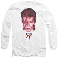 david bowie camiseta manga larga aladdin sane 75 para mujer