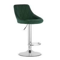 taburete de bar terciopelo valora daka altura ajustable verde