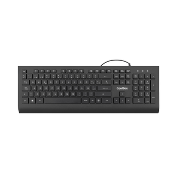 COOLBOX Teclado Flatpro usb 1.8M silencioso