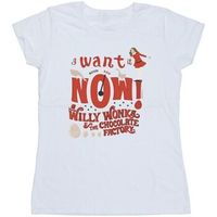 willy wonka camiseta verruca salt i want it now para mujer