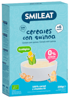 smileat papilla cereales con quinoa sin gluten 6m 200 gr