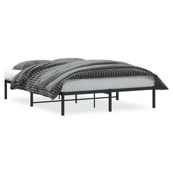 Cama Matrimonial | Cama Para Adulto | Estructura De Cama Sin Colchón Metal Negro 160x200 Cm