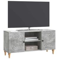 mueble de tv  mueble de salon  gabinete de tv gris hormigon 102 x 345 x 50 cm
