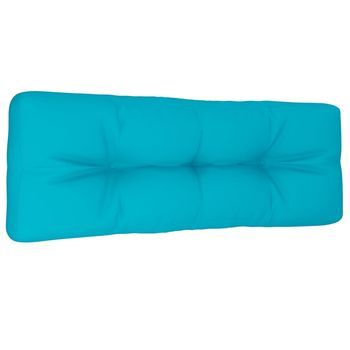 Cojín Para Sofá De Palets Tela Turquesa 120x40x12 Cm Vidaxl