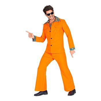 Disfraz De Los Años 70 Disco Naranja Para Hombre