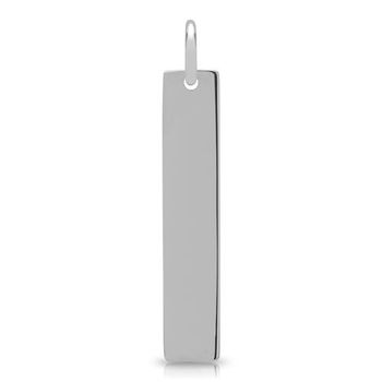 Colgante alargado de plata 925