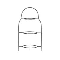 soporte plano de acero inoxidable gris