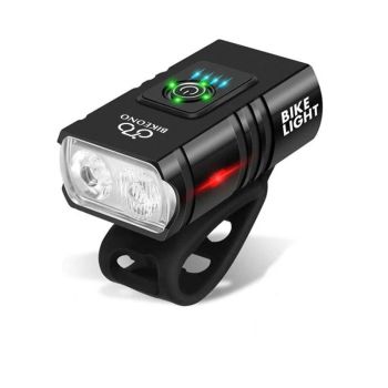 Luz frontal para bicicleta de montaña recargable por USB de 1000 lúmenes, linterna frontal para bicicleta de montaña MTB