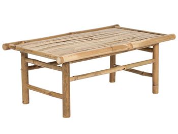 Mesa de centro de jardín  45 cm 80 cm bambú marrón