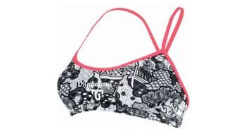 Michael phelps kokeshi 2 top de bikini de dos piezas para mujer negro   rosa