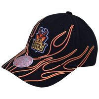 mitchell and ness gorra nba milwaukee bucks flamez para hombre