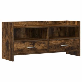 Mueble De Tv 100 X 33 X 47 Cm Roble Ahumado Vidaxl