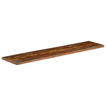 Tablero Mesa | Tablero Escritorio Rectangular Madera Maciza Reciclada 140x20x3,8 Cm