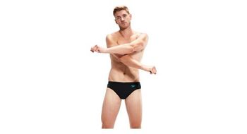Speedo  strong eco  hyperboom splice b  strong anador 7cm negro azul