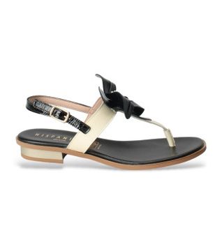 Hispanitas para mujer. CHV243434 Sandalias Ibiza blanco roto (40), Piel, Negro, Plano, Hebilla, Casual, Fiesta