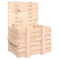 caja de almacenaje  baul de almacenaje madera maciza de pino 58x405x42 cm