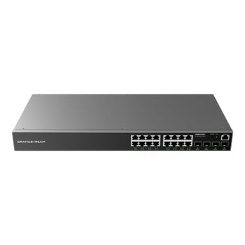 Switch Grandstream GWN7802 16 Puertos Gigabit 4 SFP 40Gbps Layer 2+ Rack