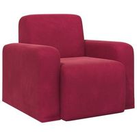 sillon rojo vino terciopelo vidaxl