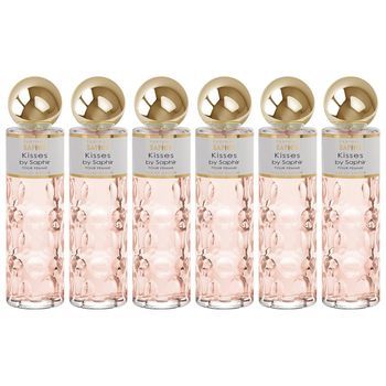 Pack De 6 Eau De Parfum Mujer Saphir Kisses 200 Ml