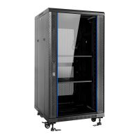 aiten data armario rack de suelo 19 22u 600x800x1166mm montado con accesorios negro