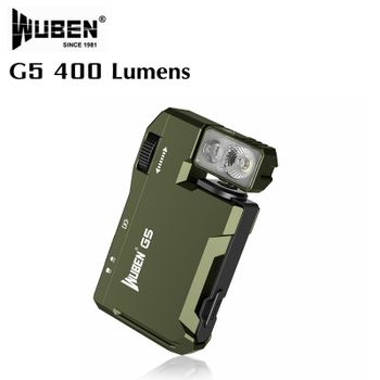Nuevo WUBEN G5 EDC Mini linterna 400 lúmenes antorcha portátil ultraligera de bolsillo impermeable para iluminación de Camping al aire libre