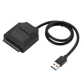 Cable adaptador de conversor MnnWuu SSD HDD USB 3.0 a SATA para discos duros con soporte para HDD SSD de 2,5 / 3,5