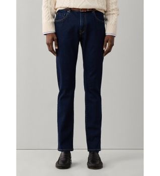 Hackett London para hombre. HM2100182 Jeans Powerflex Rinse Wsh marino (33/30), Azul, Casual, Algodón, Denim