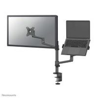 neomounts ds20-425bl2 brazo de monitor con soporte para portatil 17-27 - ahorro de espacio
