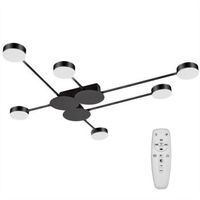 lampara de techo led app521-6c 6 brazos black