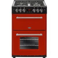 belling farmhouse 60g gas cooker - jalapeno  black black