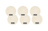 posavasos redondo - 6 piezas - fieltro reciclado beige