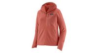 sudadera con capucha patagonia r1 crossstrata roja  mujer
