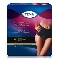 tena lady silhouette plus black incontinence pants medium