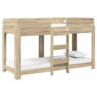 cama litera para ninos roble sonoma 75 x 190 cm vidaxl