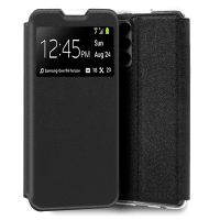 cool funda flip cover liso negro para samsung galaxy m13 m135
