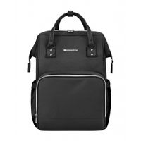 bolsa de mama siena negro  plata 2025