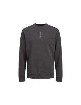 Sudadera Jack and Jones Jjmicah Neck Asphalt Hombre
