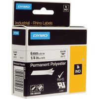 dymo 1805442 original label tape 6mm x 55m black on white