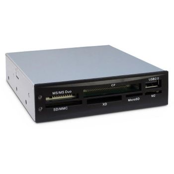 Lector de tarjetas Inter-Tech CI-02 USB 2.0 Multi-formato