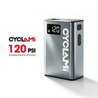 bomba electrica portatil para bicicleta de 120 psi mini inflador de neumaticos de bicicleta de aleacion de aluminio pantalla de presion inicio del equipo cyclami e1