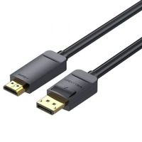 cable adaptador vention hagbf displayport a hdmi 4k 1m blindado negro