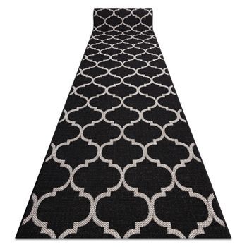 Alfombra De Pasillo Sizal Floorlux Modelo 20608 Espaldera Marroquí Ne 80x820 Cm
